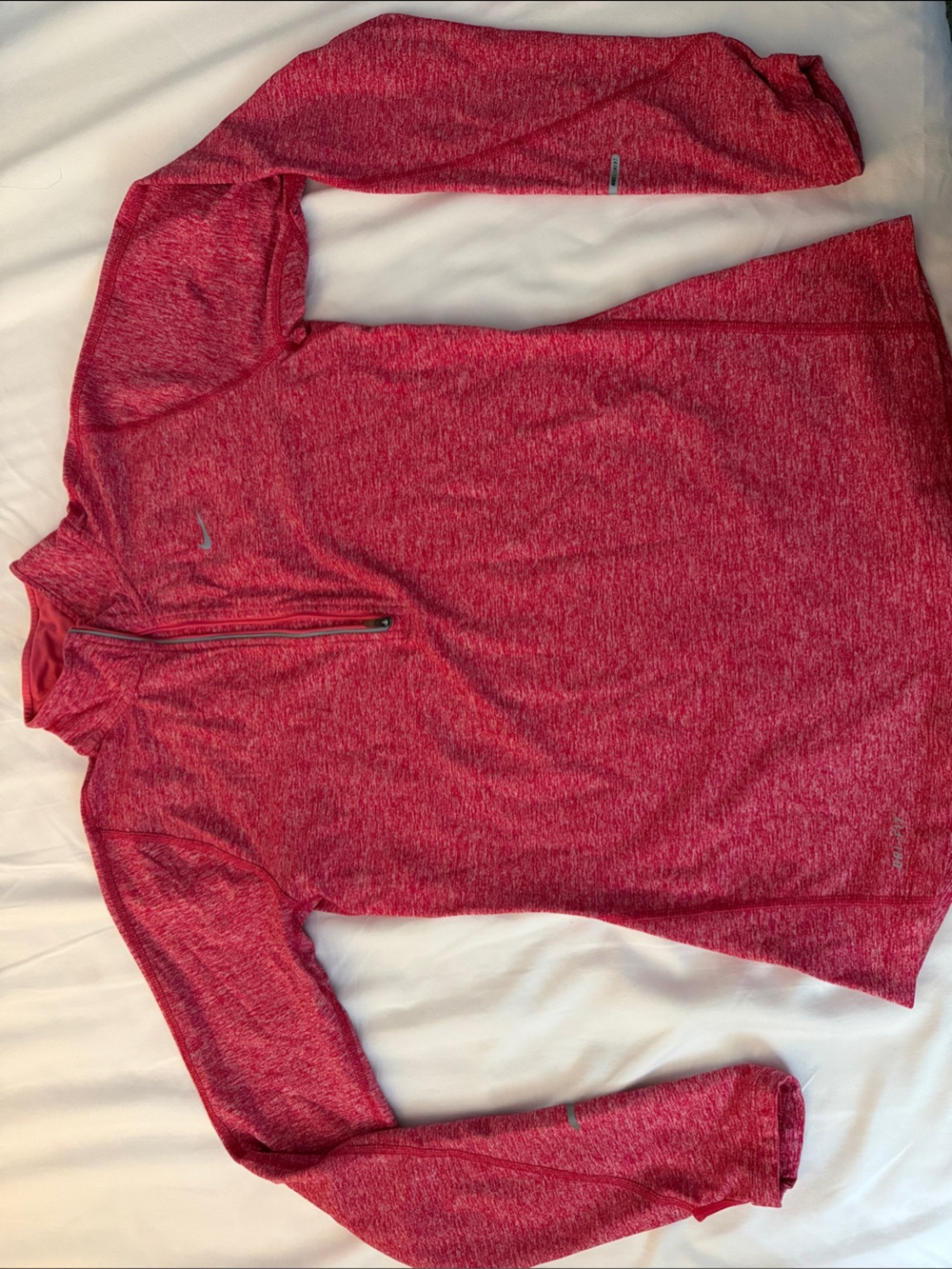Nike Women’s Heathered Red Quarter-Zip Pullover